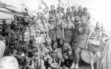 Ob�z harcerski w Ostrowie pow. Puck w 1969 r.